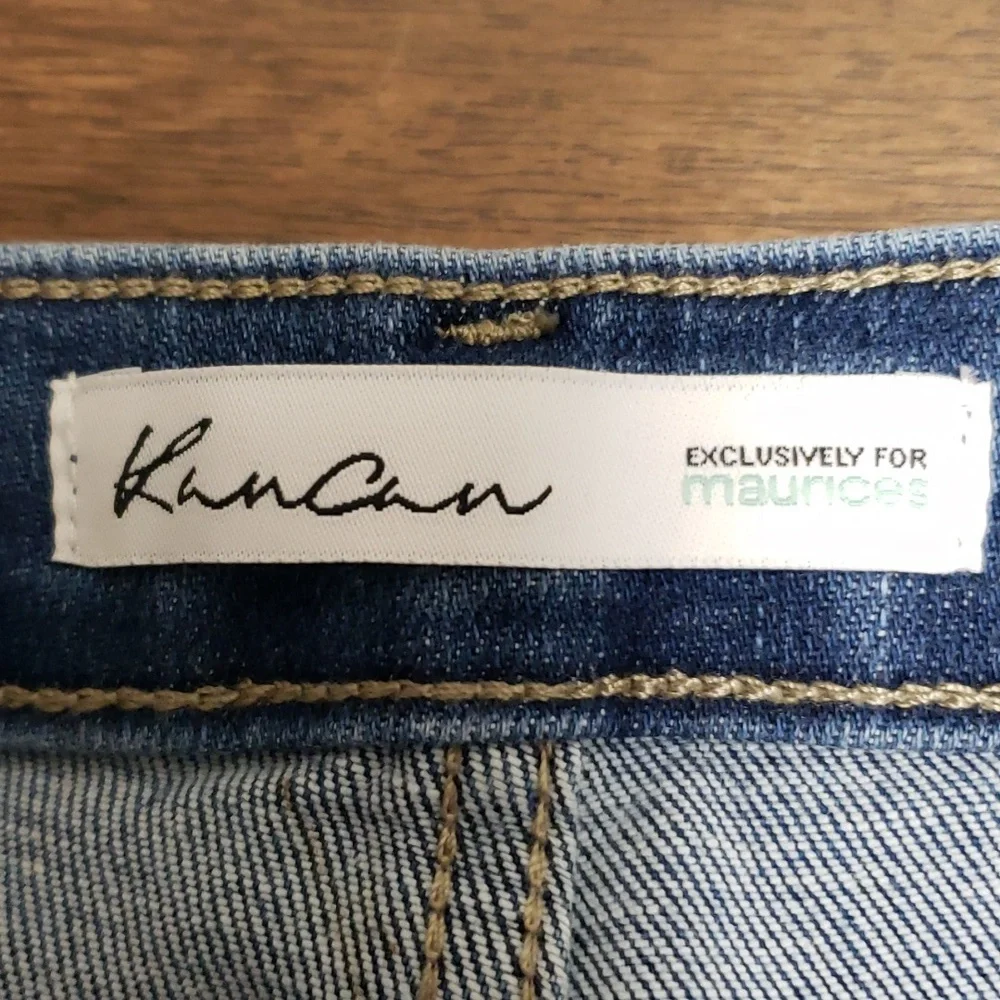 NWT Kancan Distressed Raw Hem Jeans sz 7 - Picture 7 of 7